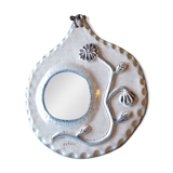 Vintage ceramic mirror signed adia