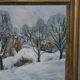 Albert krüger (1885-1965), scandinavian painting, 1930s , framed