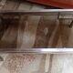 Structure table basse acier brossé sans vitres - années 70