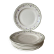 Flat plates Longwy model "Violetta", early 20th century