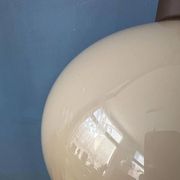 Suspension vintage en verre acrylique champignon beige