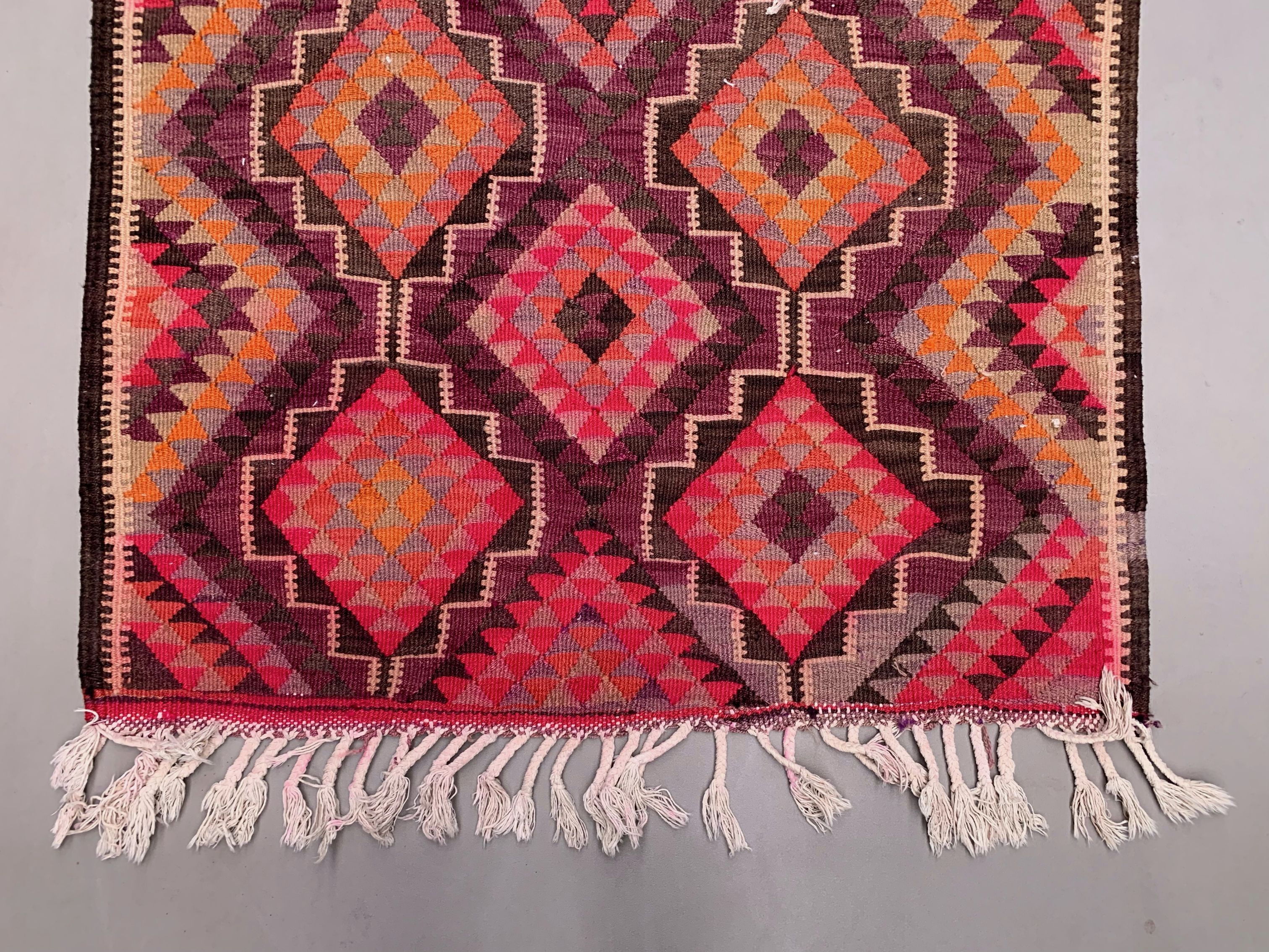 Old turkish kilim runner 360x107 cm