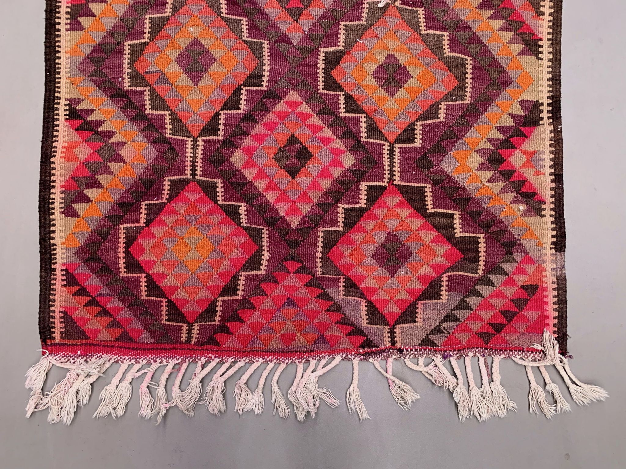 Old turkish kilim runner 360x107 cm