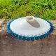 Abat day opaline blue border