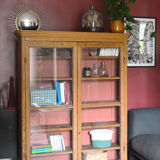 Wood and terracotta showcase