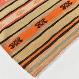 Striped Vintage Kilim Rug, 163x282Cm Wool Kilim Rug