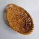 Fruit basket in golden yellow braided dab