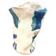Blue-green ceramic by Rita Alaoui