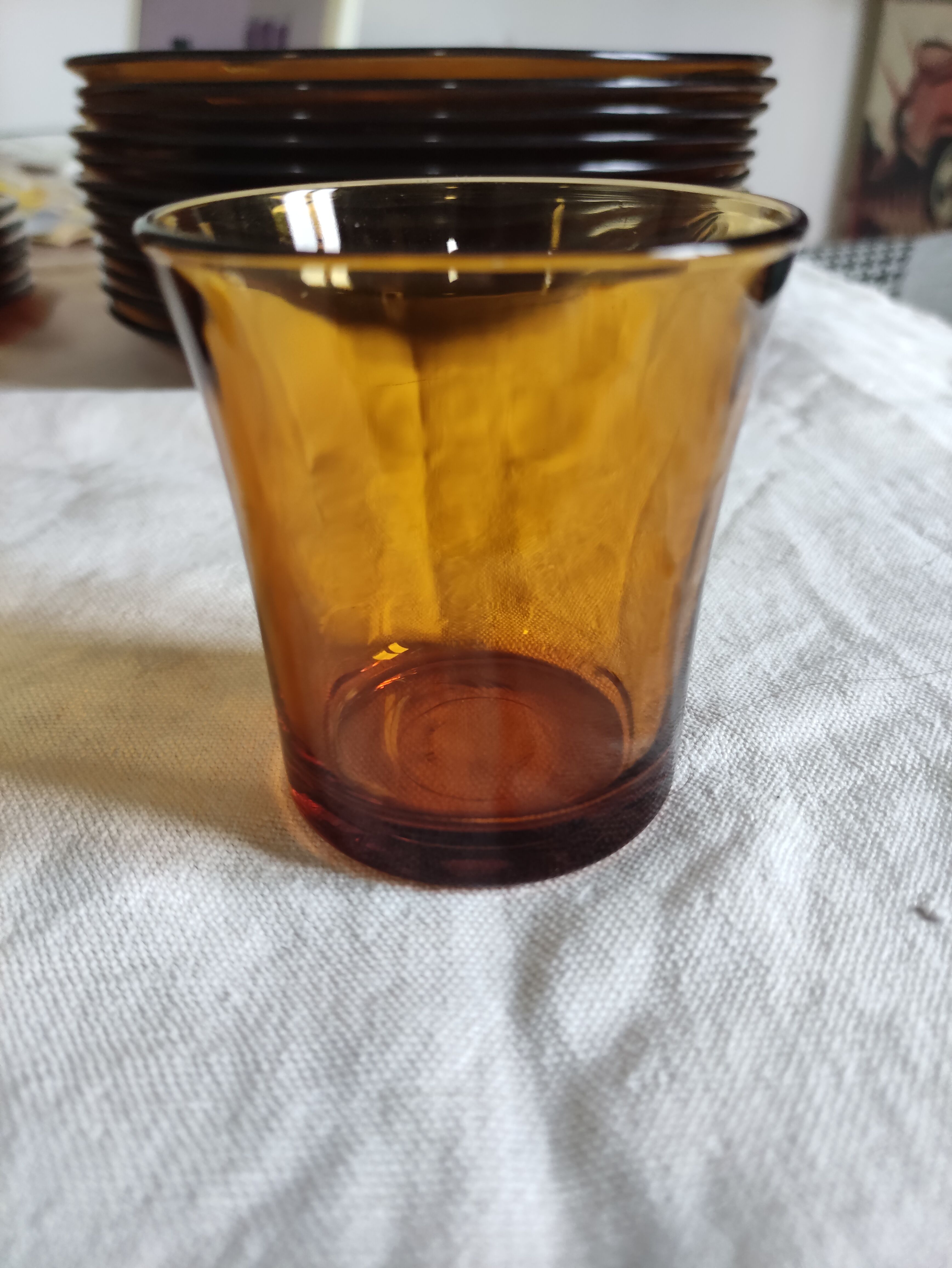 Service duralex france flat plates, hollow, glass