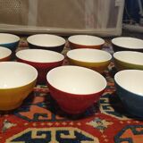 Ribbed ceramic bowls