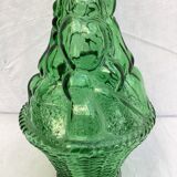 Italian glass decanter green