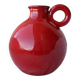 Red ceramic pitcher