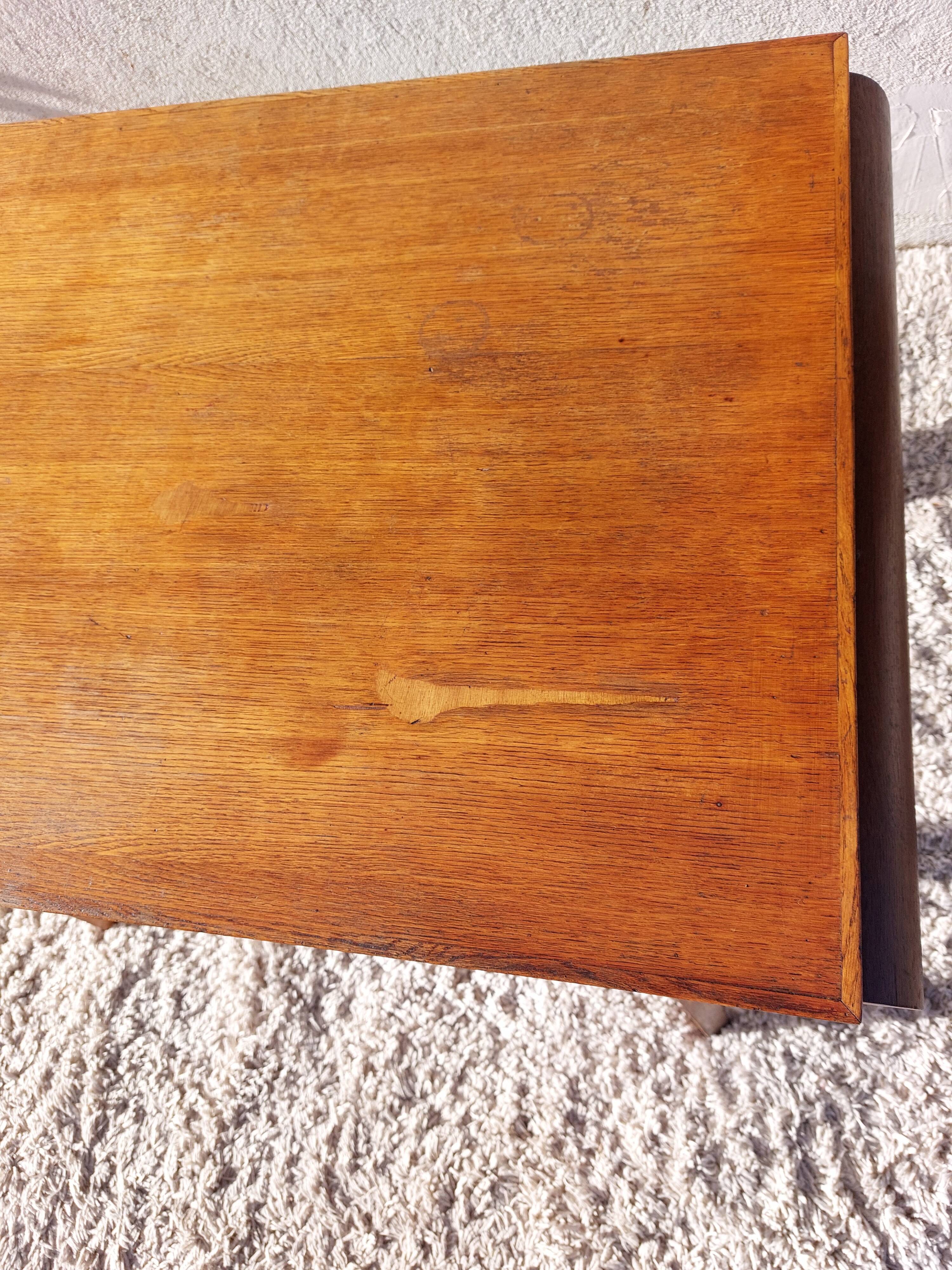 Table or desk, golden honey, curved legs