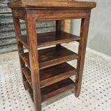 Antique side table shelving unit etagere wood