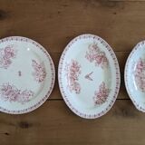 Set of three old dishes