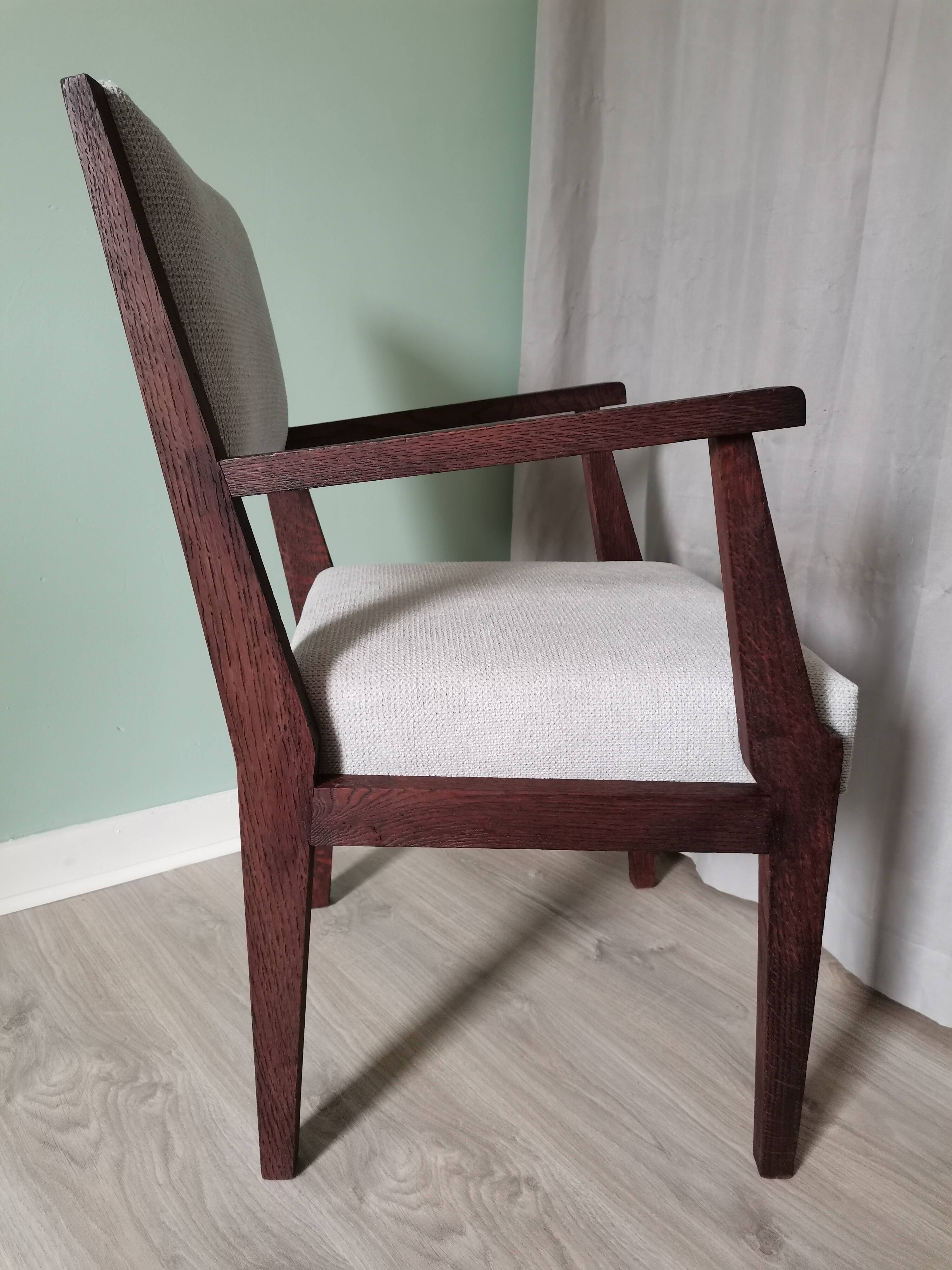 Fauteuils art deco velours gris