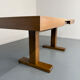 Wooden marquetry dining table designed by Dieter Waeckerlin from the 1960s.