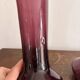 Pair of Trumpet Shaped Soliflore Vases, Purple, Mid Century, Italy, Empoli