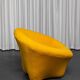 Set of 3 Space Age armchairs in the style of Pierre Paulin.