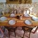 Table de ferme terracotta