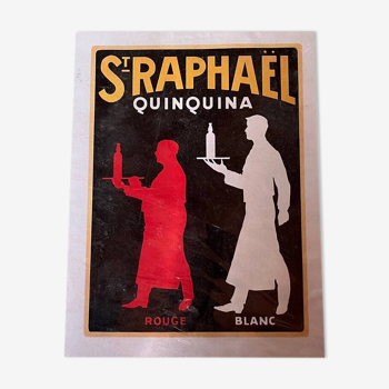 St Raphaël advertising cardboard, 1936