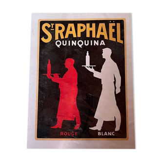 Advertising cardboard St Raphaël 1936