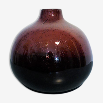 Violet blown bubble vase, 1960