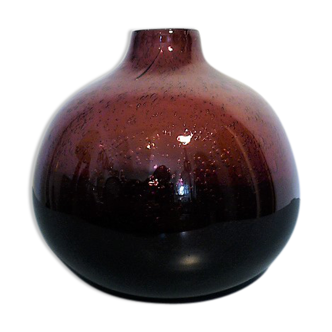 Violet blown bubble vase, 1960