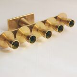 Rare mid-century modern brass candle hold from KARA Denmark 1960s.
