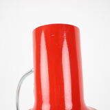 Mid-century red table lamp designed by Josef Hůrka for Napako, 1970's.