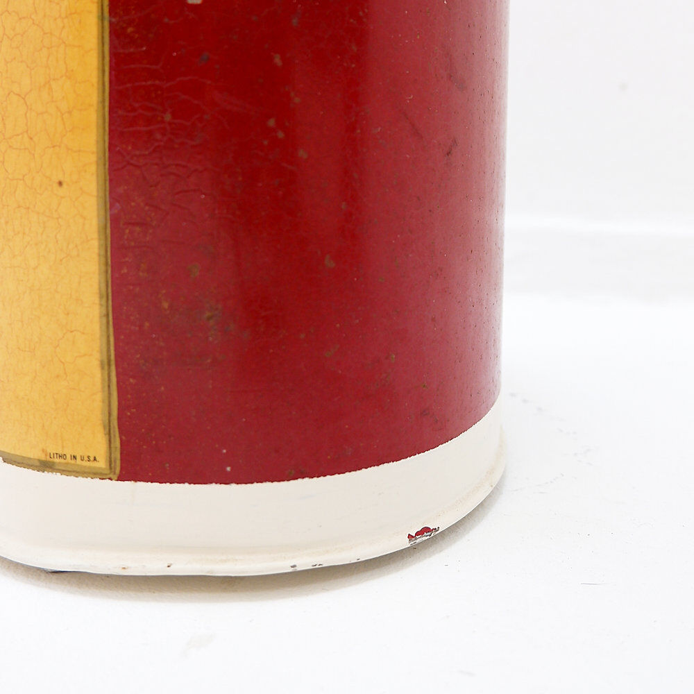 Metal wastebasket "Light Brett" lithographic print by Arthur A. Kaplan Co.