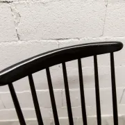 Pair of Scandinavian chairs Fanett by Ilmari Tapiovaara black teak 1960