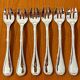 Christofle Malmaison 6 oyster forks new condition
