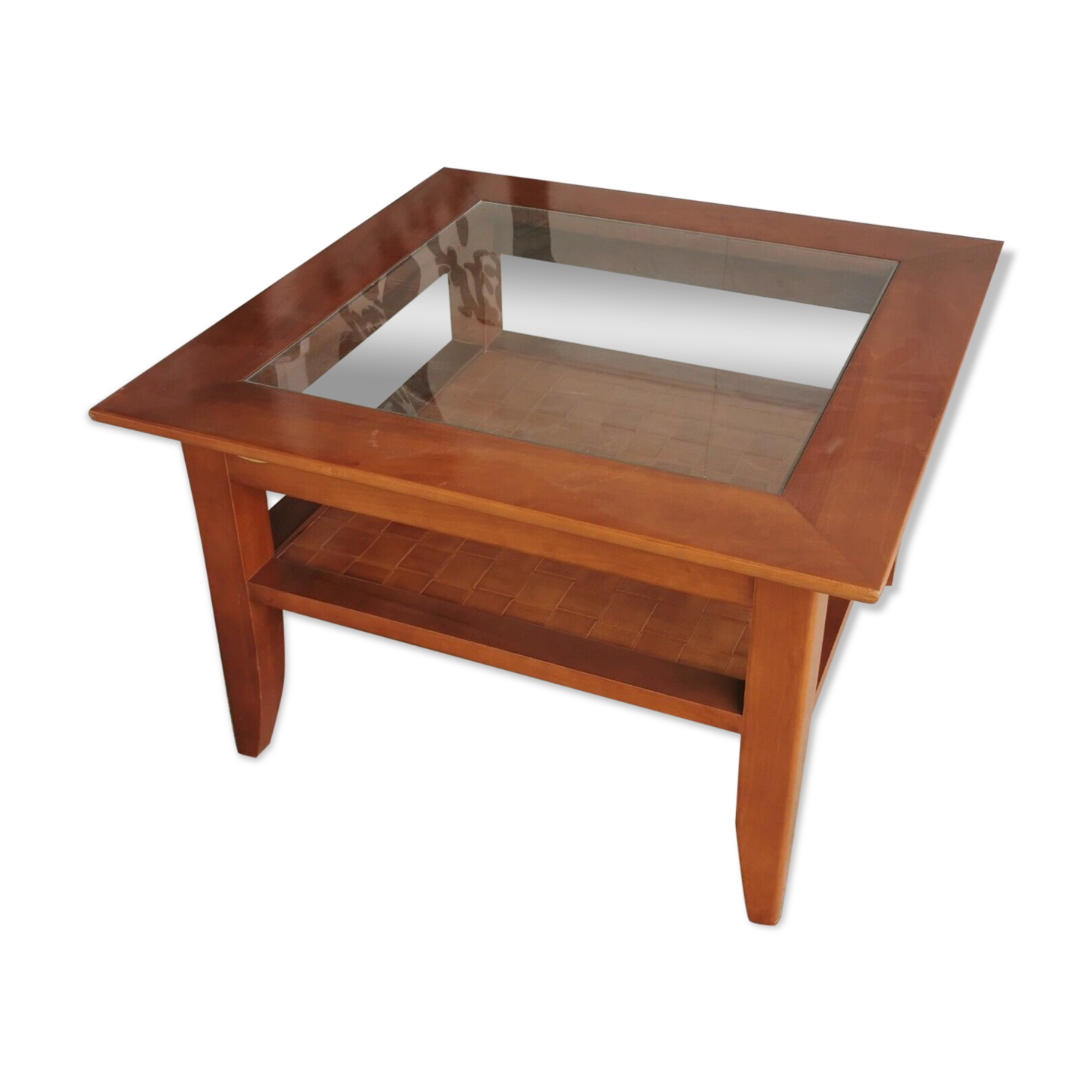 Coffee table in cherry sign ernest menard