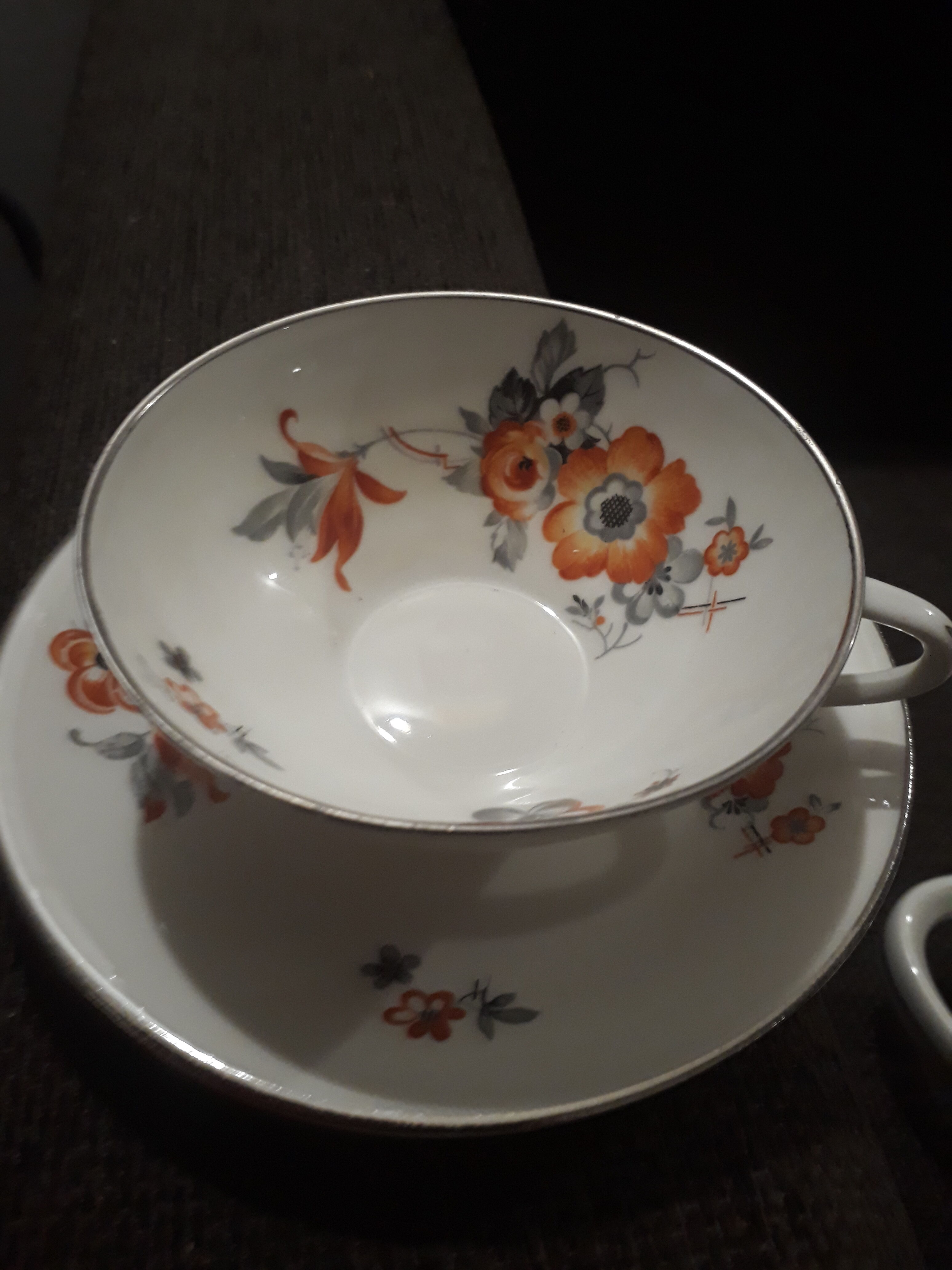 Service a the or coffee porcelain limoges art deco