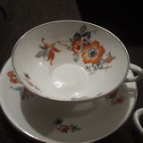 Service a the or coffee porcelain limoges art deco