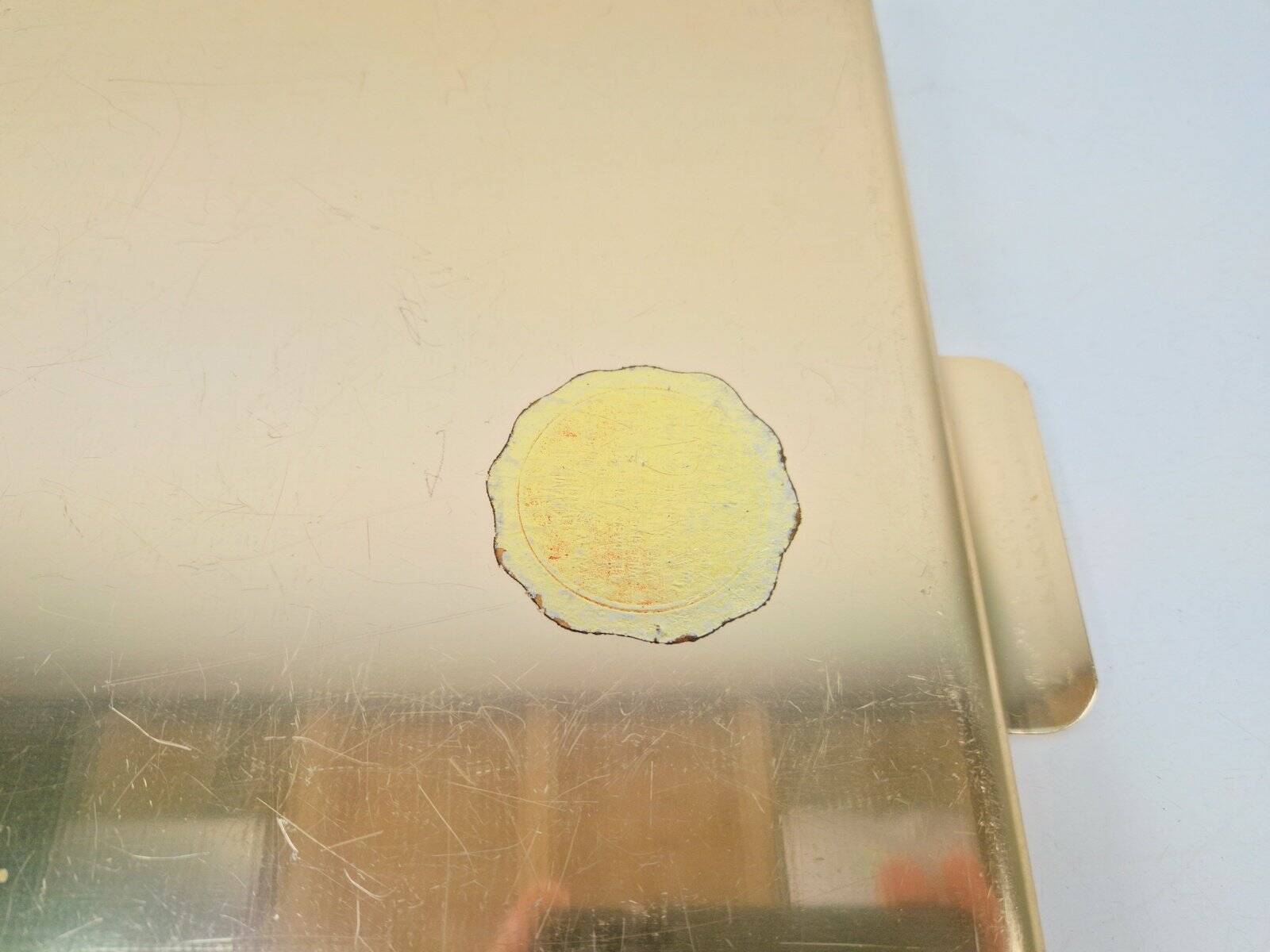Large Gold-Anodised Aluminium Tray by Kaymet, 1950s