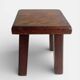 Vintage Rustic French Oak Stool in Pierre Chapo Style, Early 20th-C