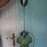 Art deco pendant lamp from the 1920s/1940s with opaline