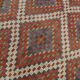 6x11 Mulicolor Living Room Rug, Vintage Wool Kilim Rug, 187x339Cm