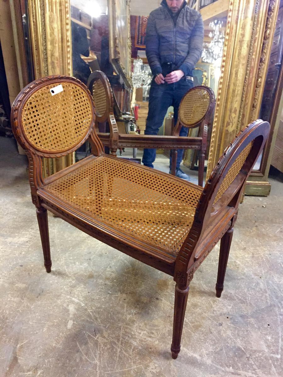 Seat in Louis XVI style caning