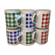 6 Tams England checkered mug cups