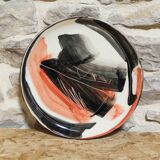 Painted plate signed Alligand