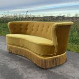 Canapé banane danois du milieu du siècle