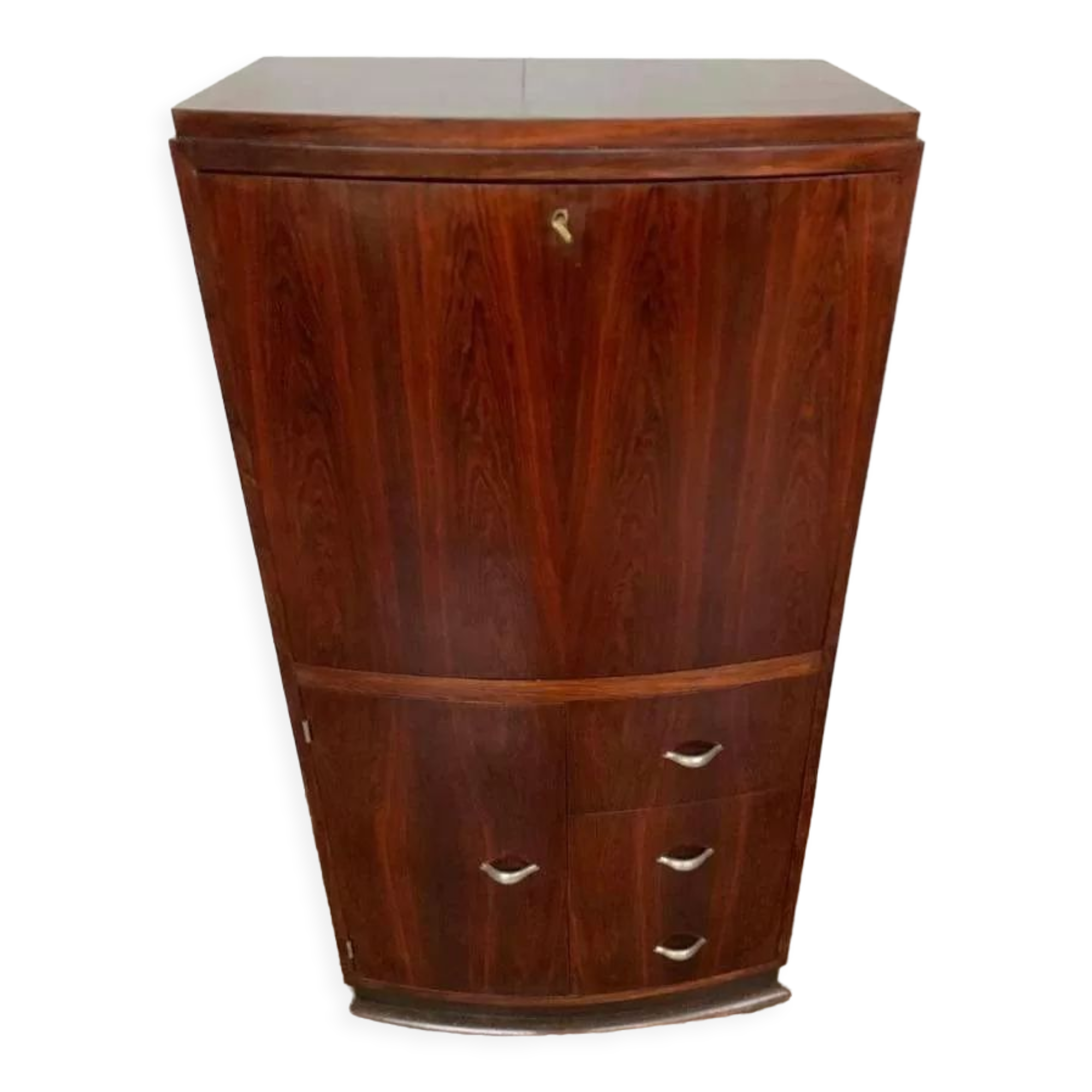 Bureau secrétaire art déco en palissandre
