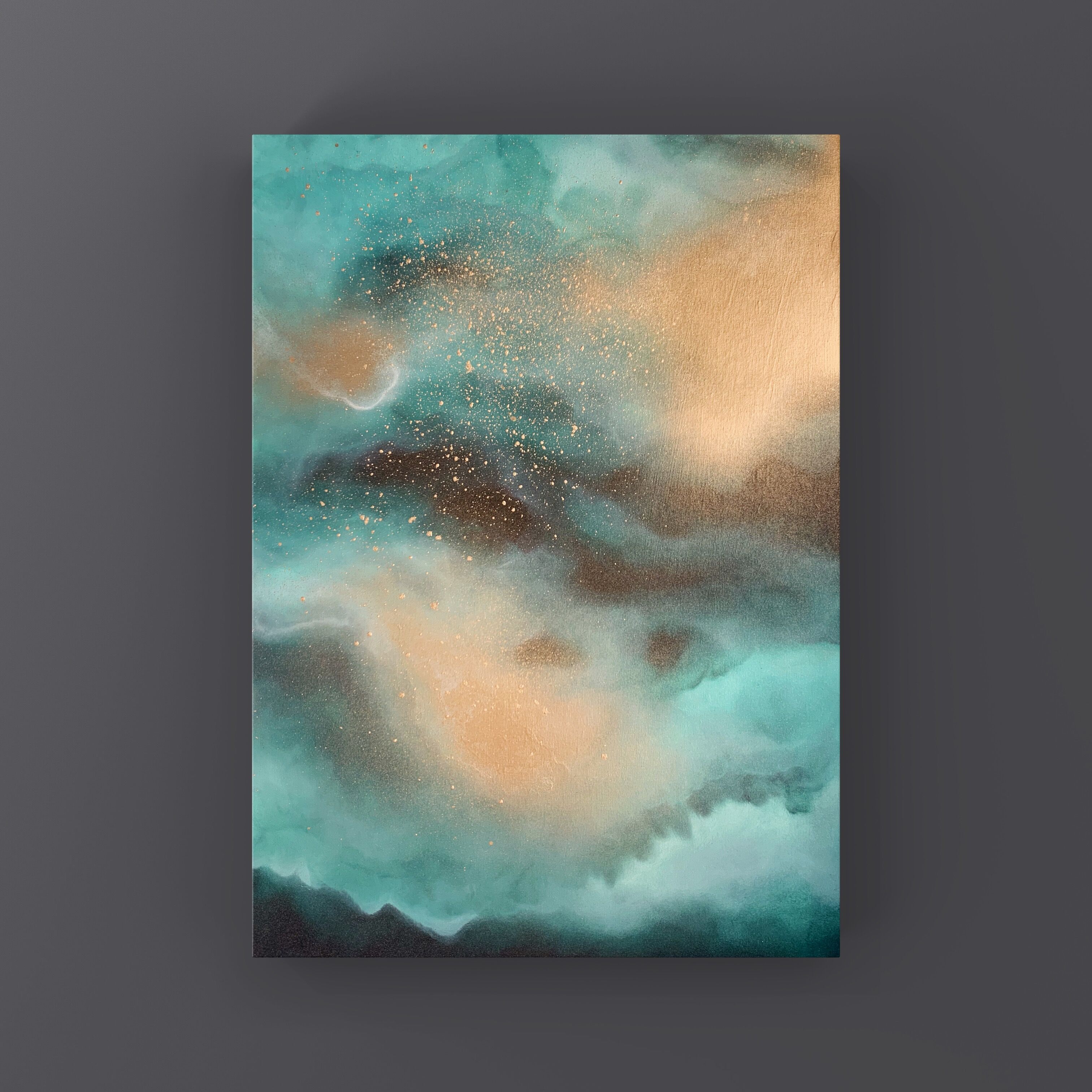 Together In Electric Dreams - Abstract art canvas