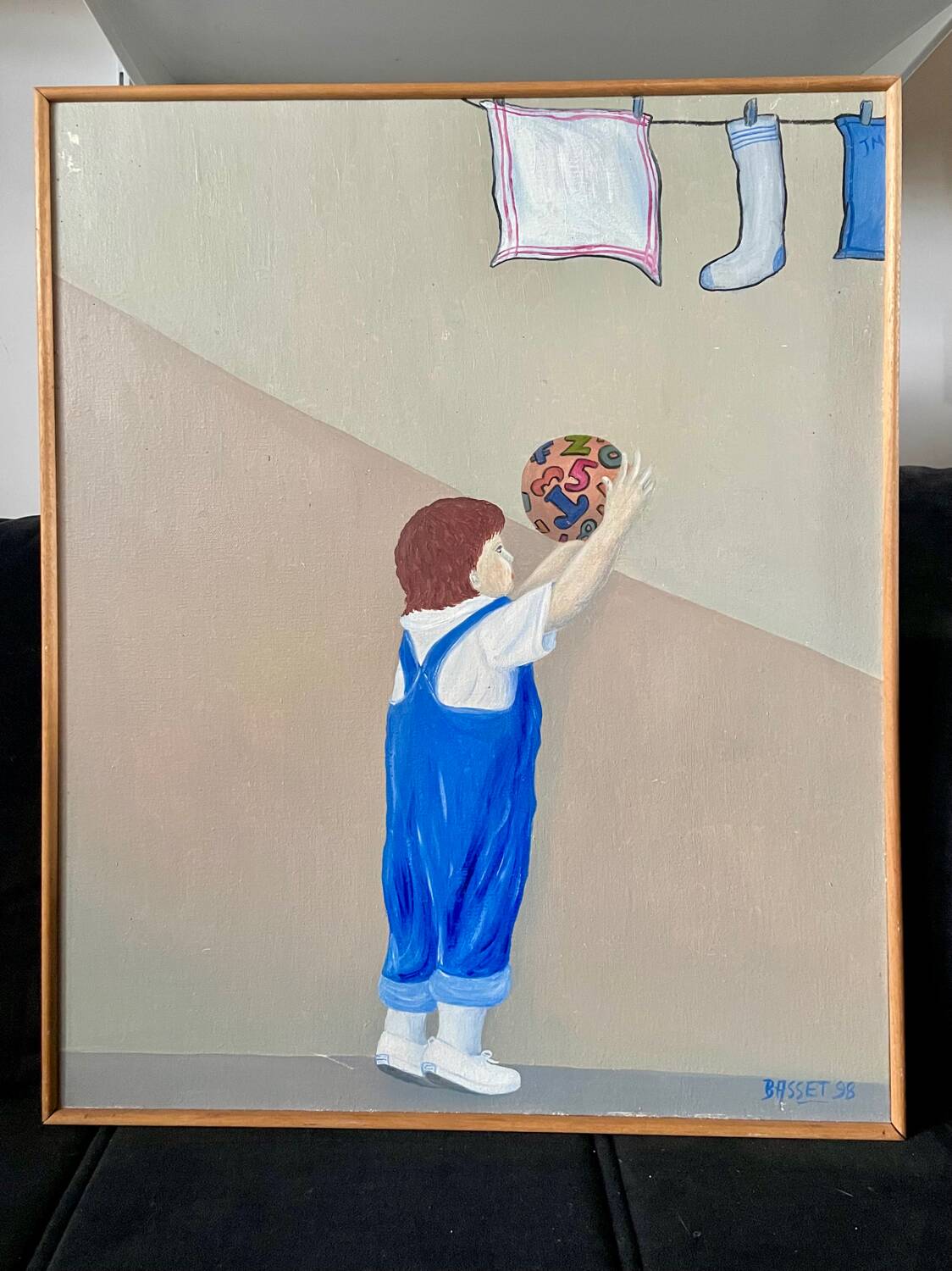 L'enfant au ballon - art figuratif contemporain