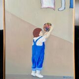 L'enfant au ballon - art figuratif contemporain