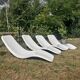 4 Long chairs Charles Zublena Circa 1965
