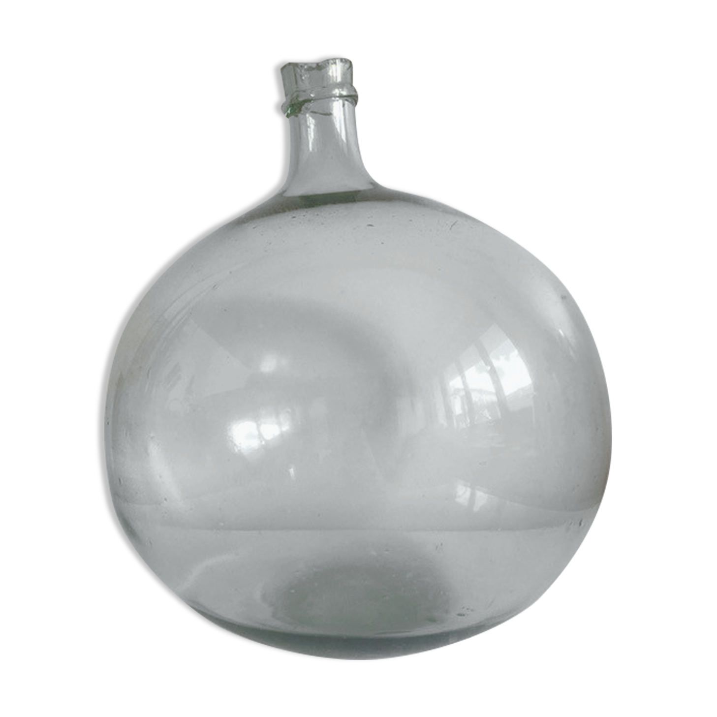 Dame-jeanne old 8L transparent bottle